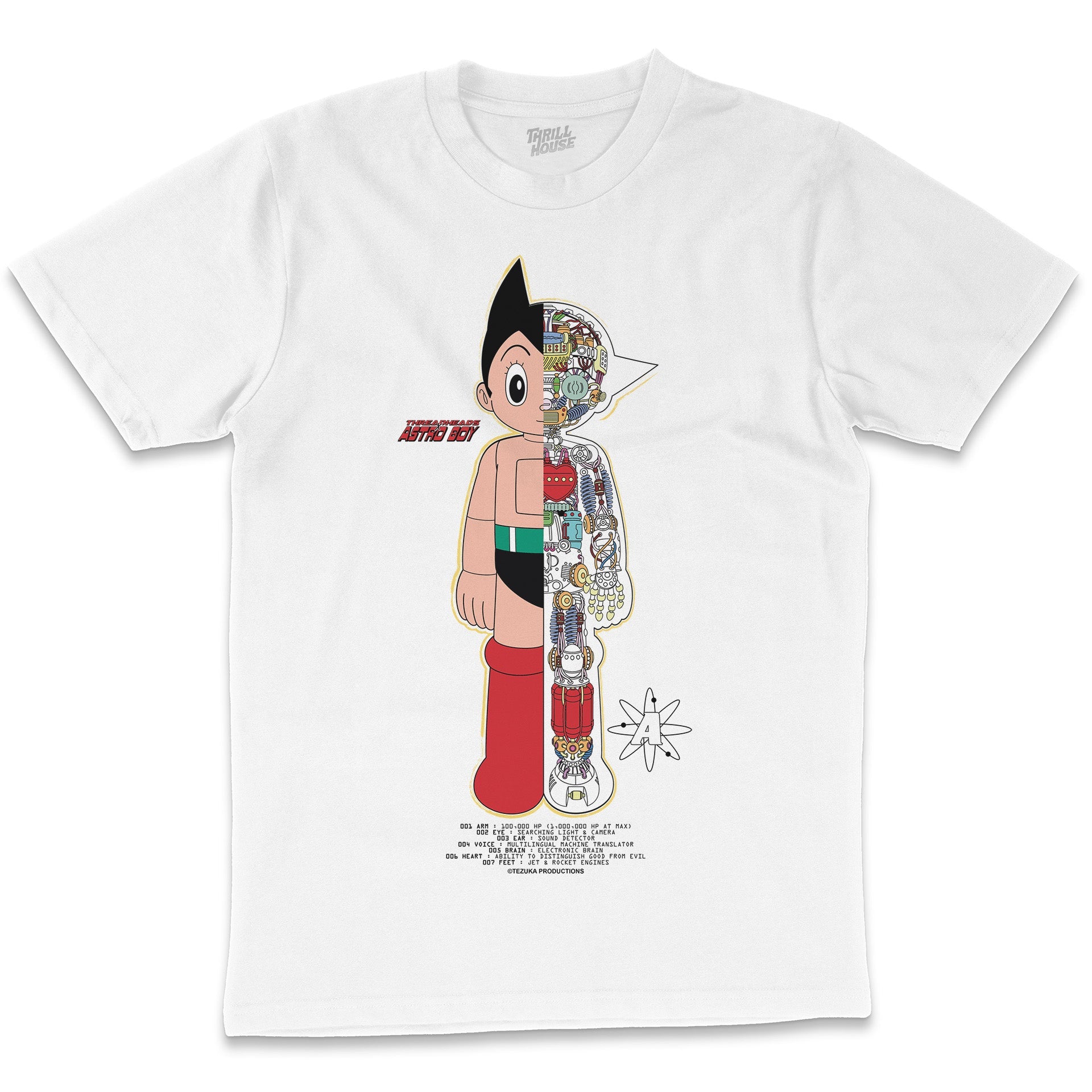 Hidden BRAIN/child Astro Boy Half Robot Manga Men’s Medium offers T-shirt