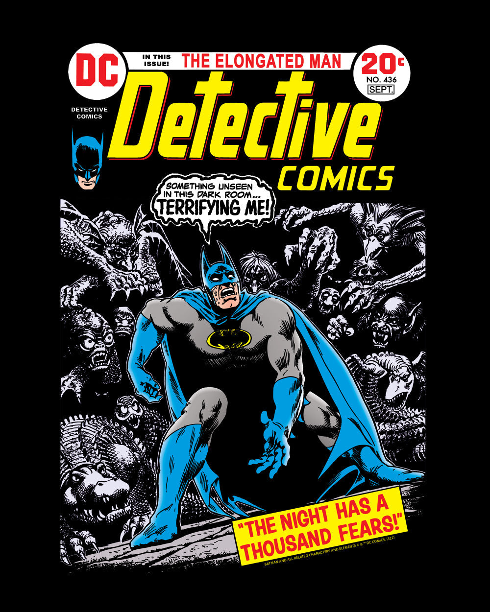 Batman A Thousand Fears Dark Knight DC Comics Comic Book Superhero Villain Retro Vintage Officially Licensed Cotton T-Shirt
