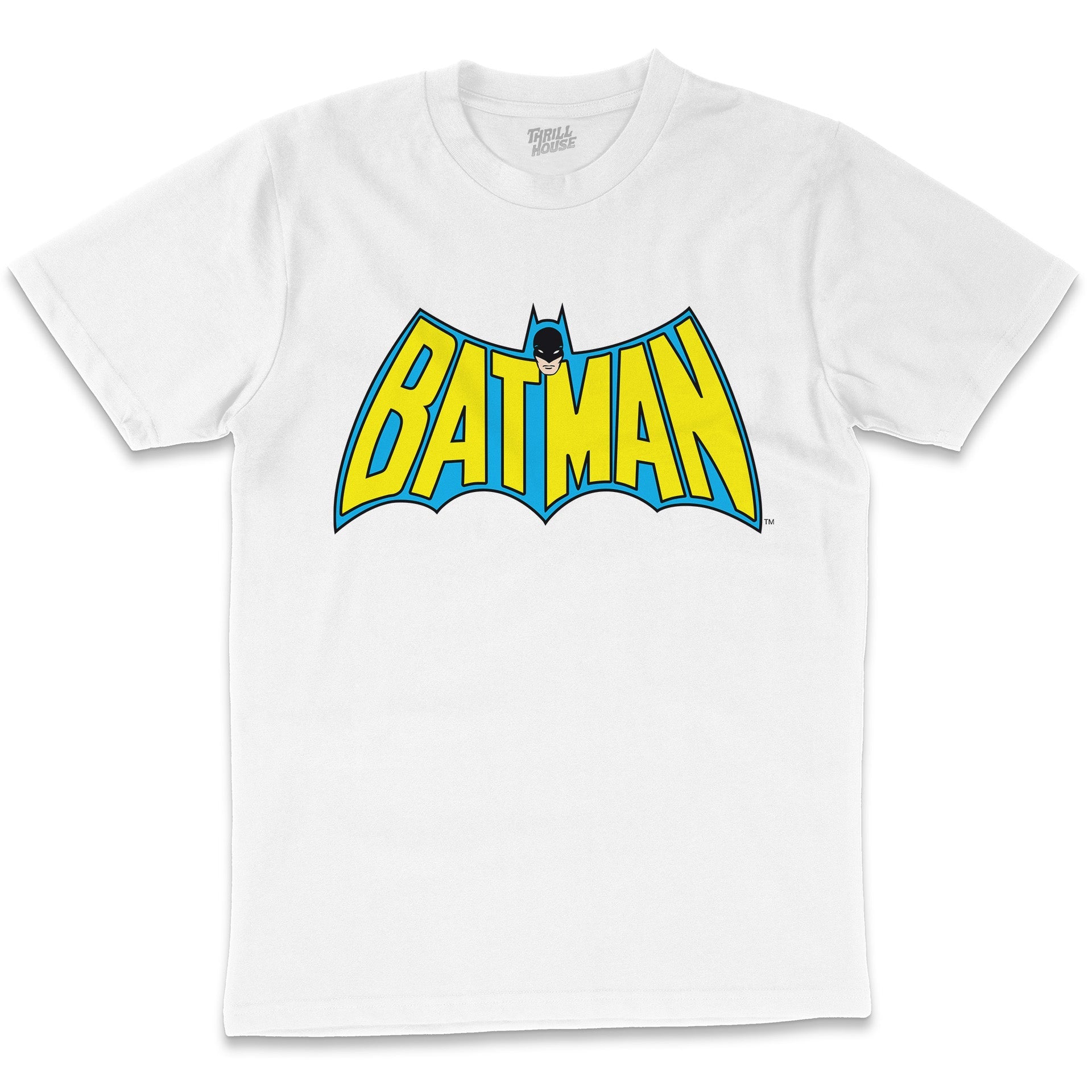 Batman Batwing Logo Dark Knight DC Comics Comic Book Superhero Villain Retro Vintage Officially Licensed Cotton T-Shirt
