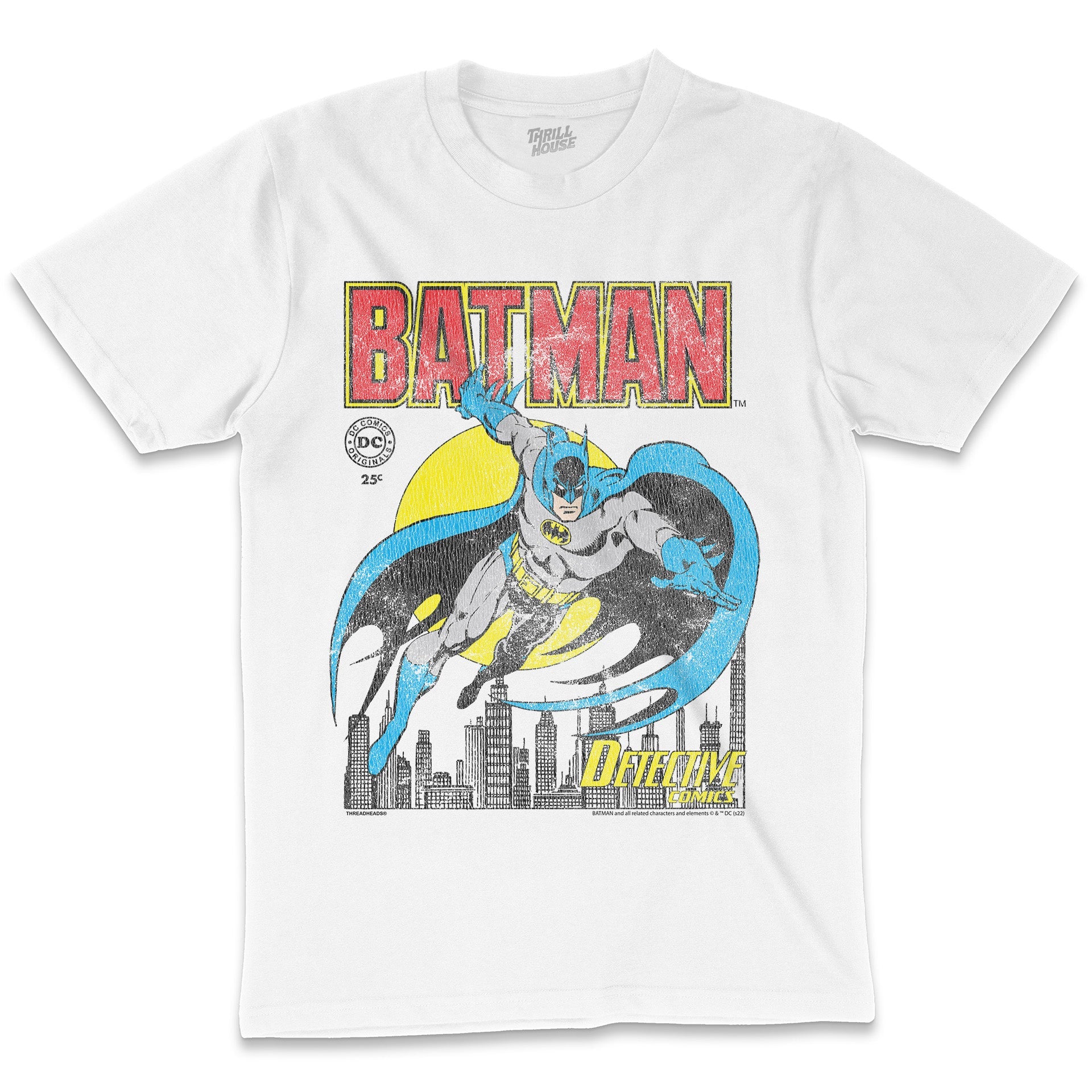 Batman Dark Knight DC Comics Comic Book Superhero Villain Retro Vintage Officially Licensed Cotton T-Shirt
