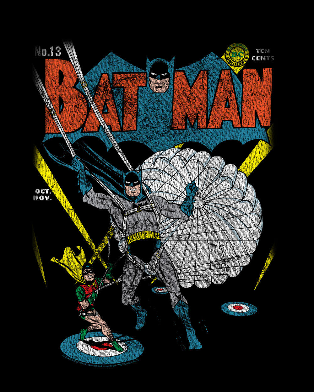 Batman Edition 13 Dark Knight DC Comics Comic Book Superhero Villain Retro Vintage Officially Licensed Cotton T-Shirt
