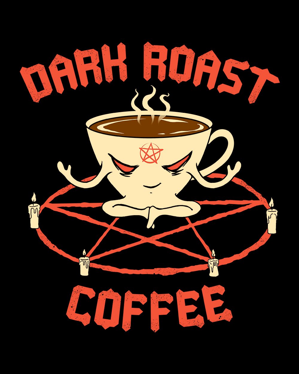 Dark Roast Coffee T-Shirt Australia Online #colour_black