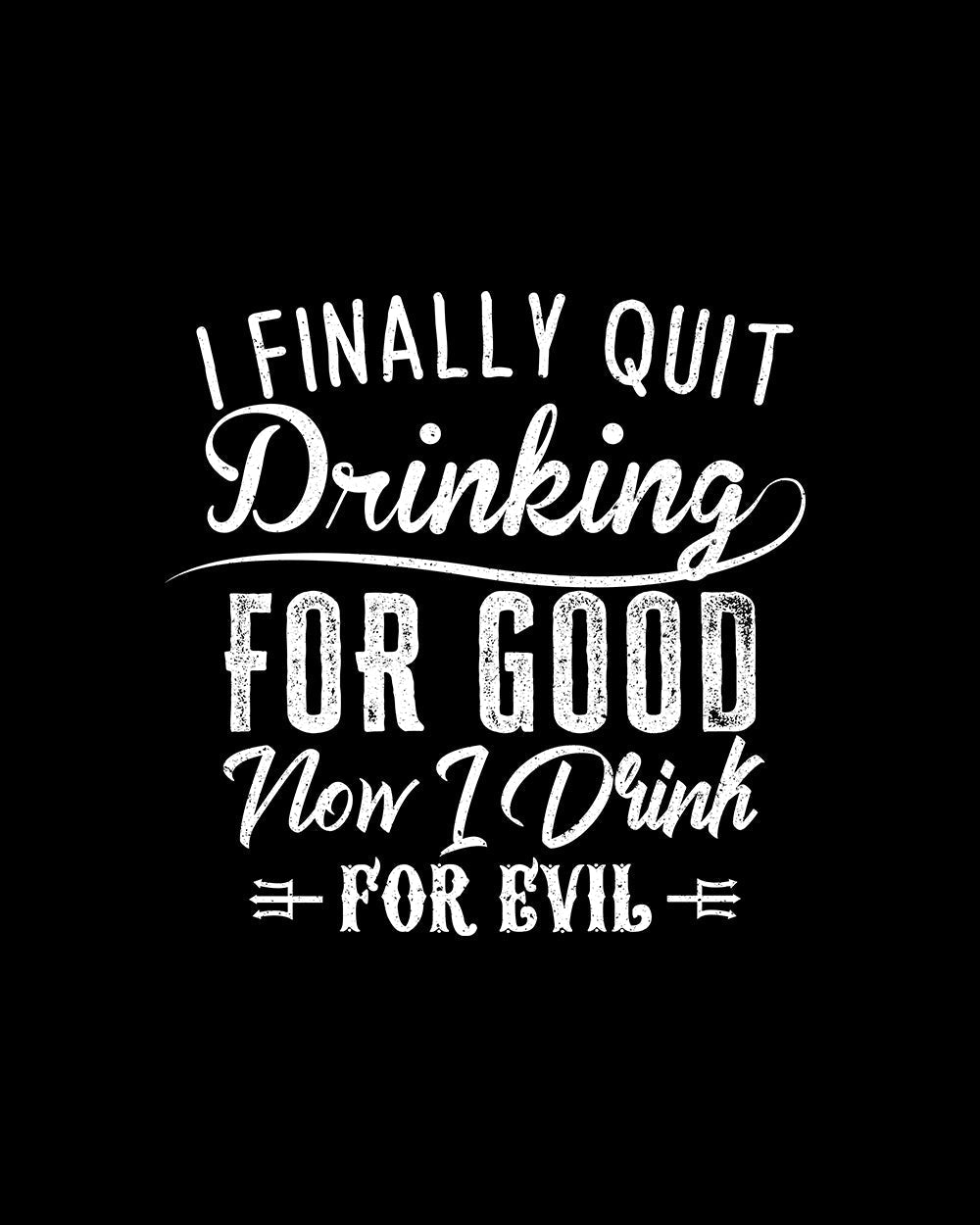 Drink for Evil T-Shirt Australia Online #colour_black