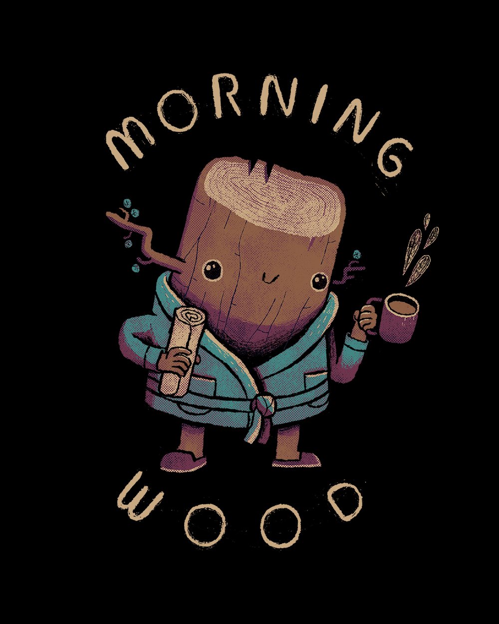 Morning Wood T-Shirt Australia Online #colour_black