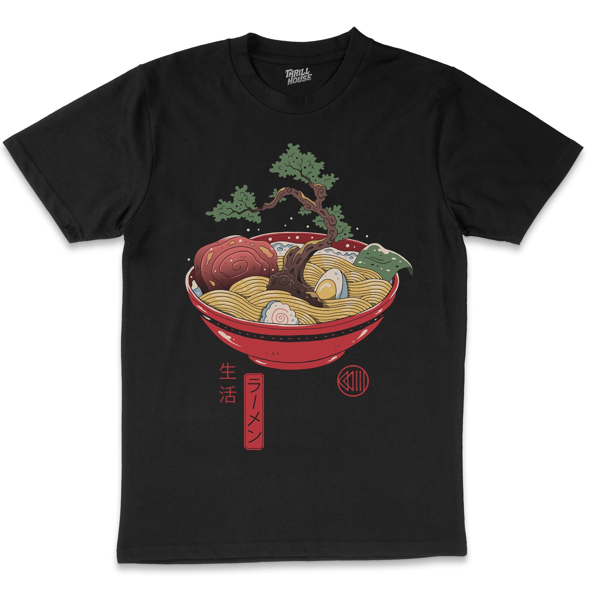 Bonsai Ramen Cool Japanese Foodie Food Artistic Artsy Design Cotton Japan T-Shirt