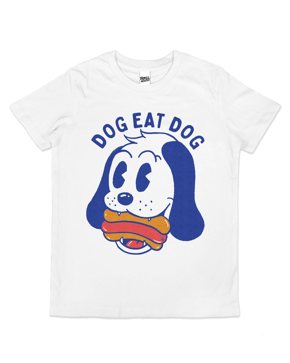 Dog Eat Dog Kids Hotdog Junk Food Cute Funny Cool Cotton Novelty T-Shirt