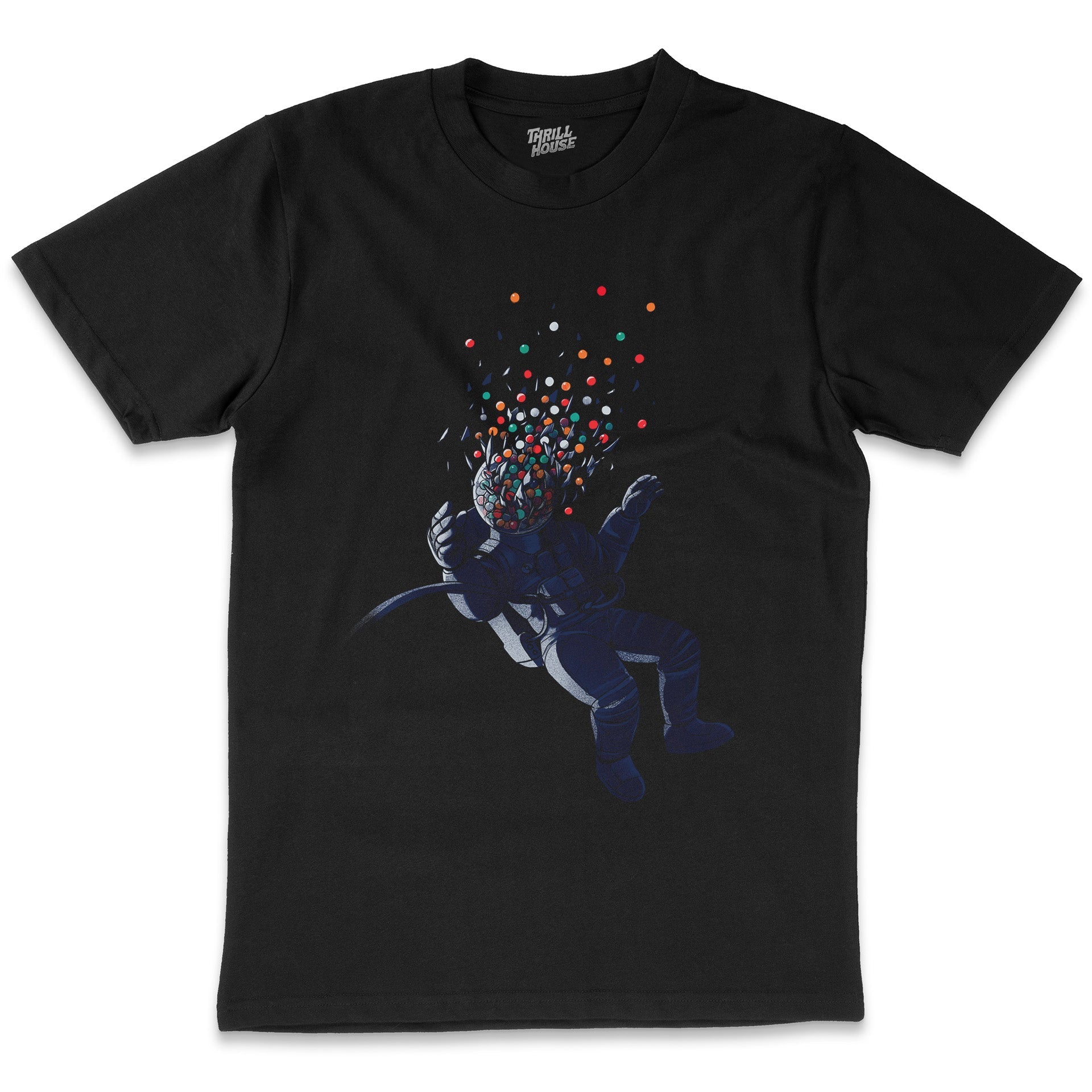 Gumball Astronaut Cool Space Astronaut Solar System Sci-Fi Cotton Artsy T-Shirt