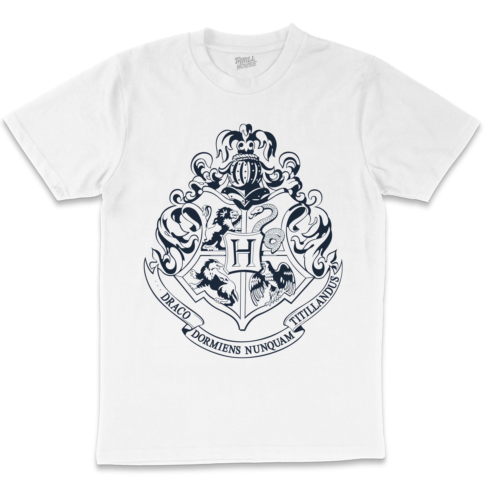 Harry Potter Hogwarts College Witchcraft Wizardry School Officially Licensed Cotton T-Shirt