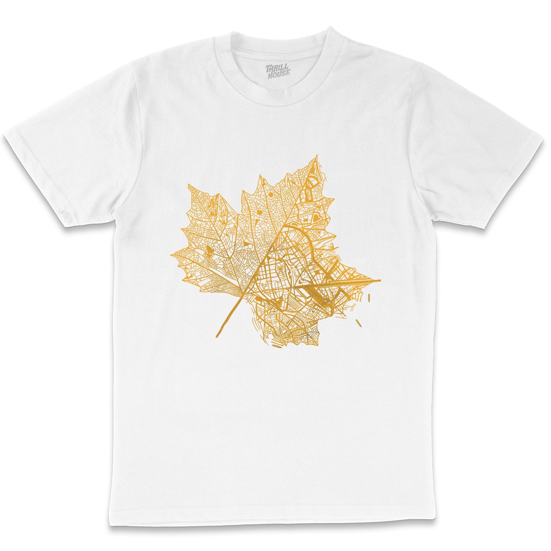 Leaf City Artsy Nature Trees Outdoors Environment Cotton T-Shirt