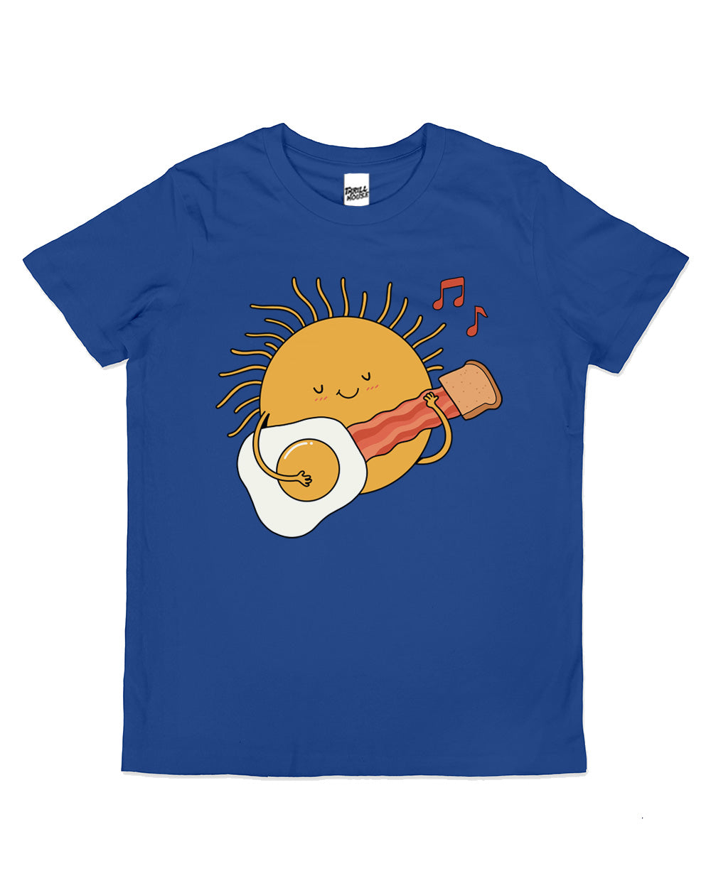 Morning Song Kids Breakfast Eggs Bacon Sun Music Funny Cute Cool Cotton Novelty T-Shirt