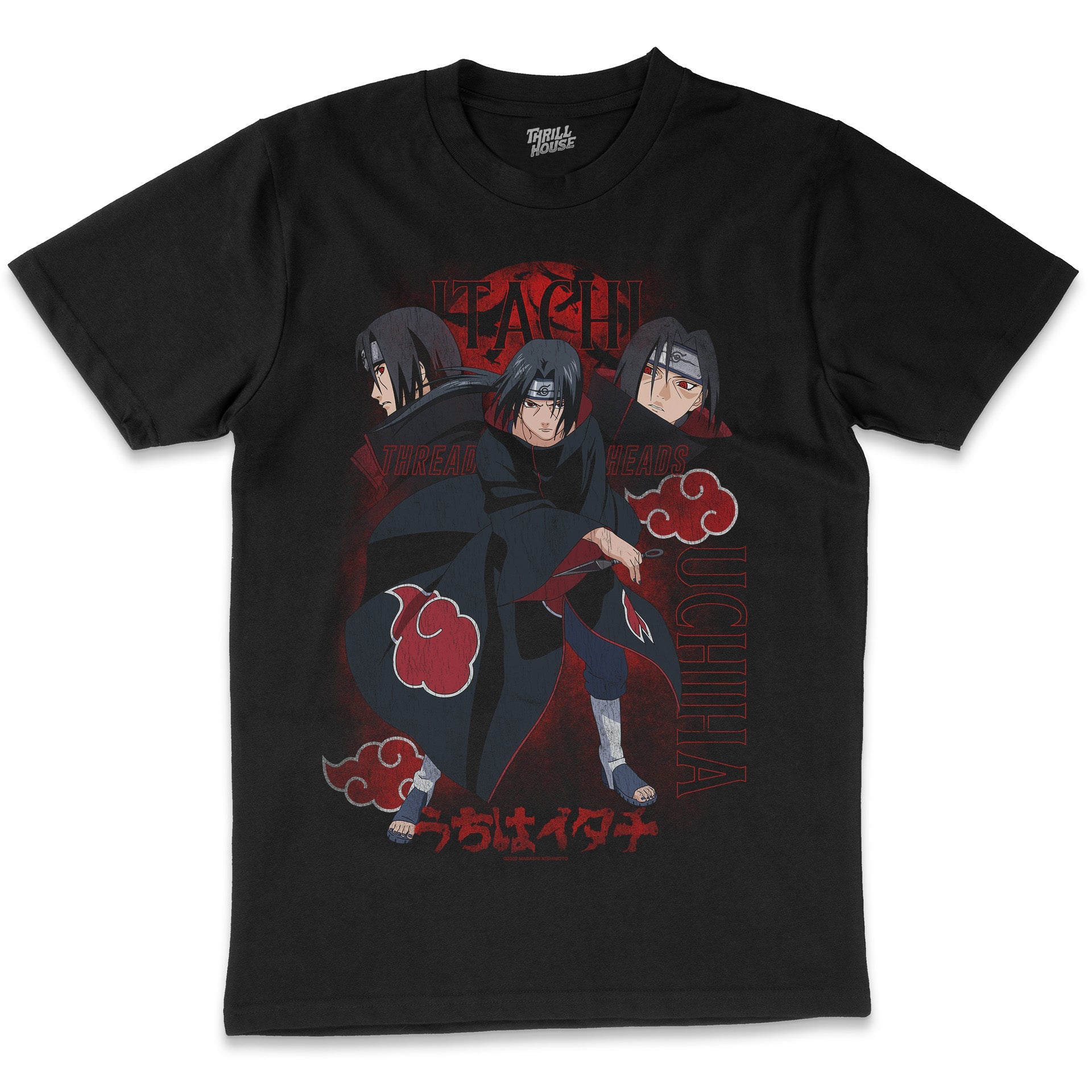 Naruto Itachi Uchiha Japanese Manga Adventure Ninja Anime Cartoon Officially Licensed T-Shirt