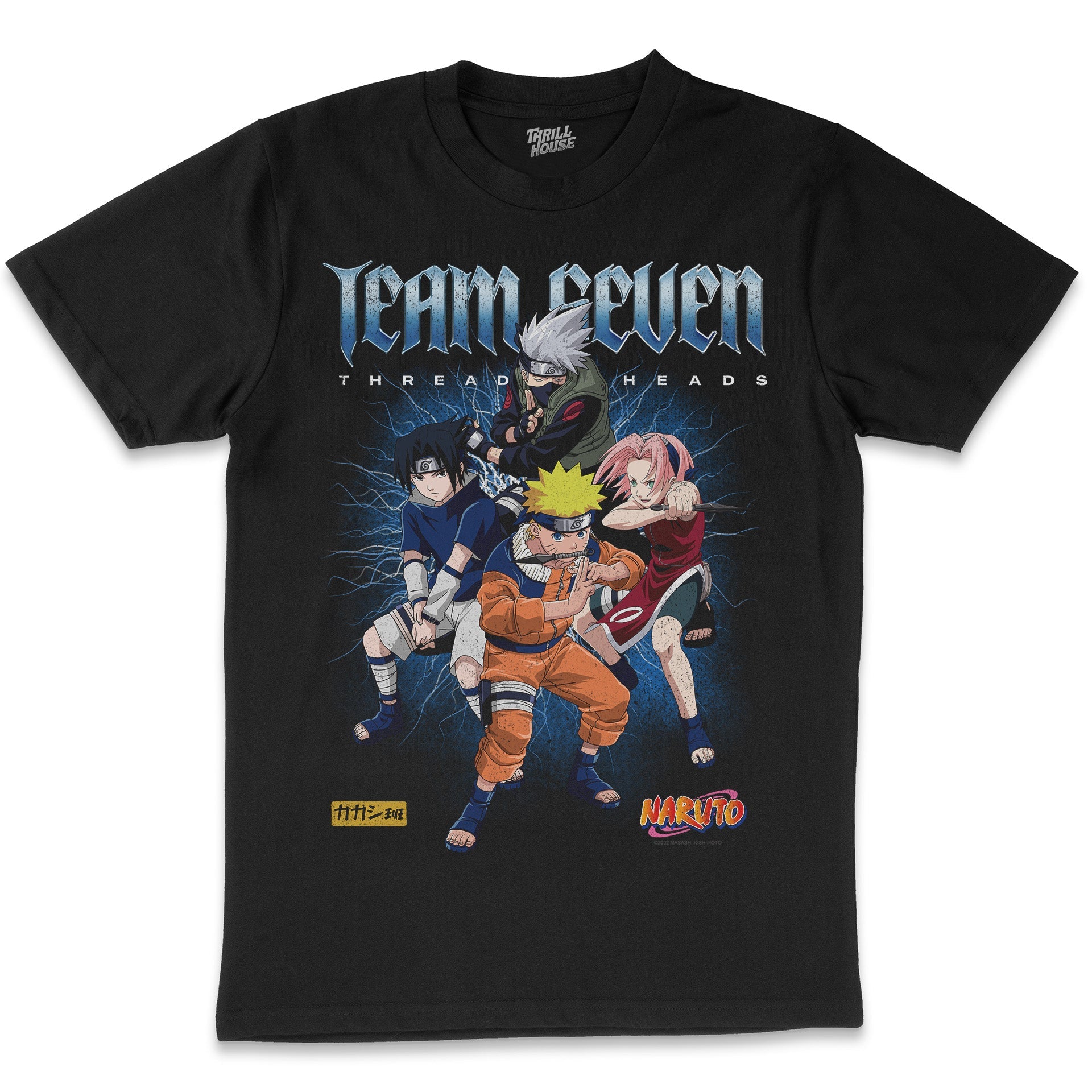 Naruto Team Seven Japanese Manga Adventure Ninja Anime Cartoon Officially Licensed T-Shirt