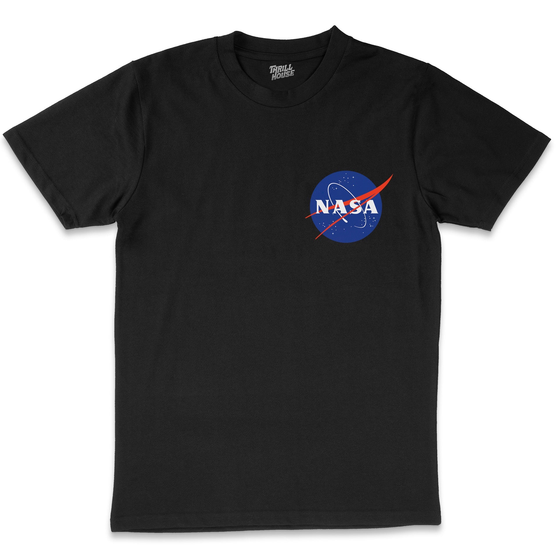 NASA Meatball Logo Mini Print USA Space Exploration Program Planets Solar System Geek Nerd Stripes Licensed T-Shirt