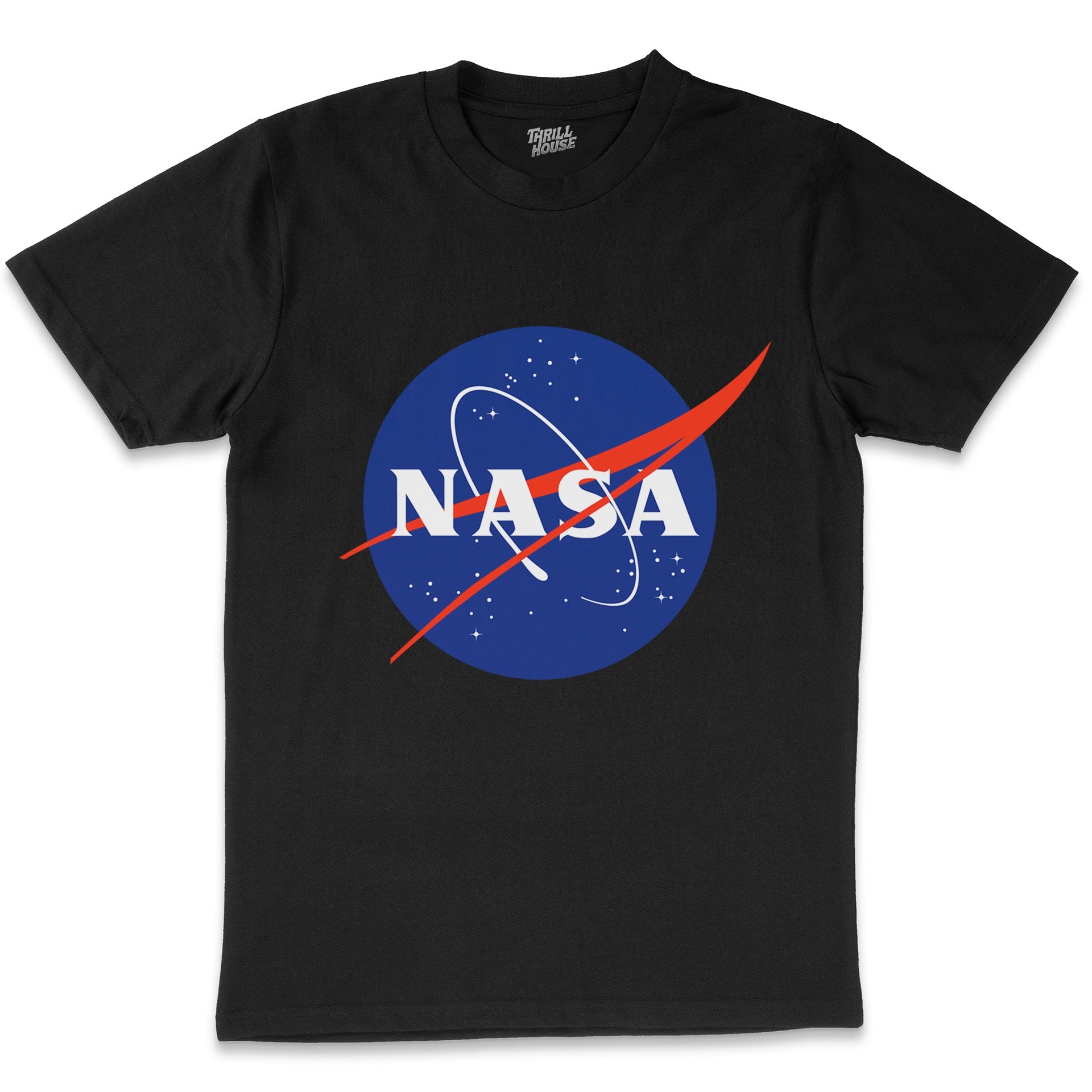 NASA Meatball Logo USA Space Exploration Program Planets Solar System Geek Nerd Stripes Licensed T-Shirt