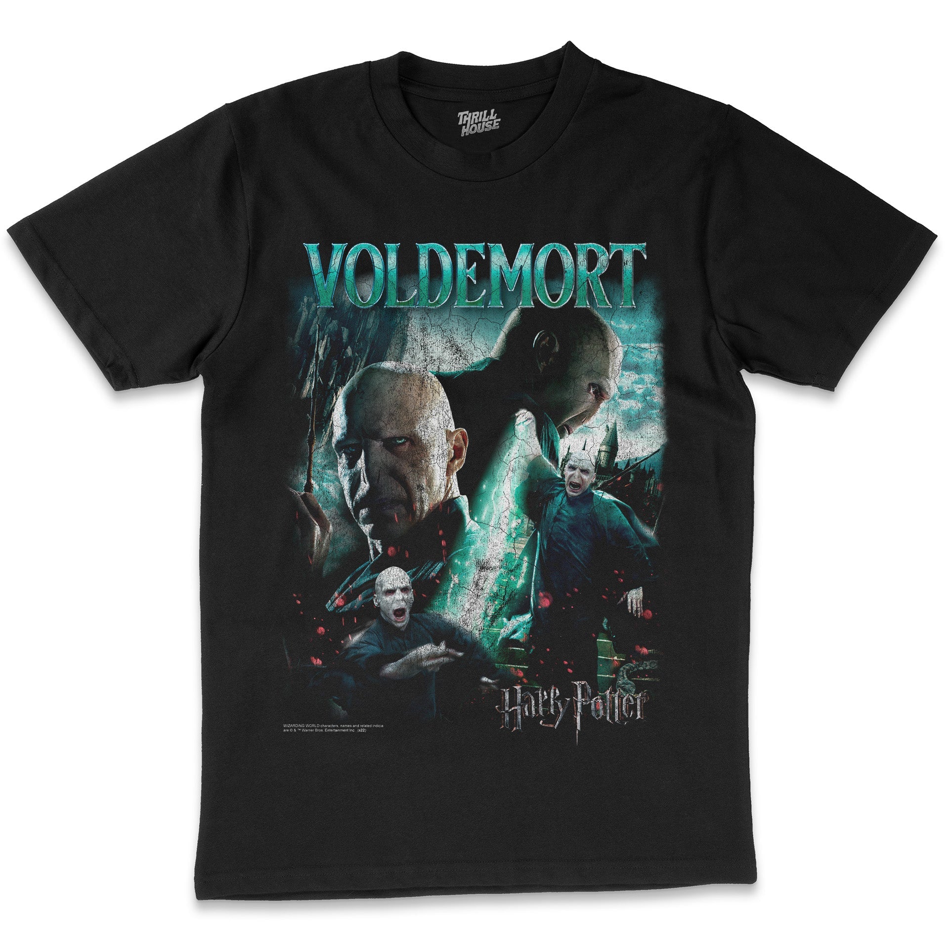 Harry Potter Voldemort Vintage Hogwarts Witchcraft Wizardry School Officially Licensed Cotton T-Shirt